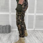 Мужские крепкие Брюки с накладными карманами / Плотные Брюки саржа коричневый камуфляж размер XL - изображение 2