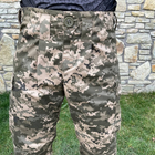Чоловічі щільні Штани з 6-ма кишенями та відсіками для Наколінників / Міцні Брюки ріп-стоп піксель розмір L - зображення 4