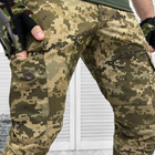 Чоловічі статутні Штани з накладними кишенями та манжетами / Міцні Брюки ріп-стоп піксель розмір XL - зображення 3