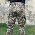 Мужские плотные Брюки с 6-ю карманами и отсеками для наколенников / Крепкие Брюки рип-стоп пиксель размер S - изображение 5