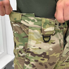 Чоловічі міцні Штани із накладними кишенями та манжетами / Щільні Брюки ріп-стоп мультикам розмір XL - зображення 4