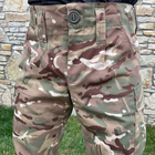 Чоловічі щільні Штани з 6-ма кишенями та відсіками для Наколінників / Міцні Брюки ріп-стоп мультикам розмір M - зображення 2
