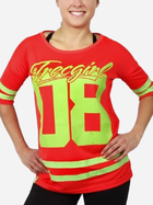 Koszulka sportowa damska luźna TREC WEAR Oversize TRECGIRL 003 XS Pomarańczowa (5902114021108)