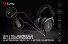 Słuchawki z mikrofonem Savio Nexus Black (SAVGH-NEXUS) - obraz 13