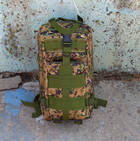 Мужской тактический рюкзак на две лямки 25 л хаки - изображение 9
