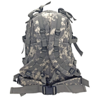 Армейский походный мужской рюкзак на две лямки 35 л цвет олива - изображение 3
