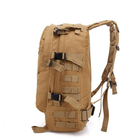 Мужской универсальный тактический рюкзак на две лямки 35 л цвет койот - изображение 5