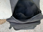 Нагрудна однолямкова міська сумка через плече 6 л чорний - зображення 8