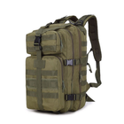 Мужской универсальный тактический рюкзак на две лямки 25 л цвет оливковый - изображение 8