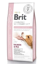 Сухой корм для всех возрастов Brit VetDiets при пищевой аллергии с лососем горохом и гречкой