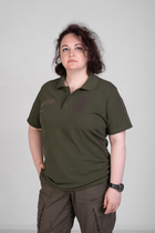 Поло військове тактичне жіноче/чоловіче Eva Military колір хакі розмір L - зображення 2