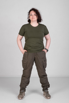 Поло військове тактичне жіноче/чоловіче Eva Military колір хакі розмір L - зображення 7