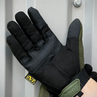 Плотные перчатки M-Pact с защитными пластиковыми накладками хаки размер M - изображение 5