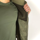 Мужская флисовая Куртка Softshell с капюшном и вентиляционными молниями олива размер XL - изображение 5