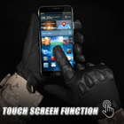Сенсорные перчатки с закрытыми пальцами и косточками олива размер XL - изображение 2