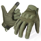 Сенсорные перчатки с закрытыми пальцами и косточками олива размер L - изображение 1