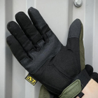 Плотные перчатки M-Pact с защитными пластиковыми накладками хаки размер L - изображение 4