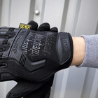 Плотные перчатки M-Pact с защитными пластиковыми накладками черные размер XL - изображение 7