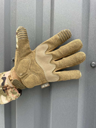 Перчатки с резиновыми накладками TPR и кожаными вставками мультикам размер M(8) - изображение 4