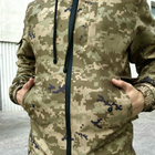 Легкая Мужская Куртка зеленый пиксель / Удлиненная Ветровка размер S - изображение 6