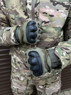 Плотные беспалые Перчатки Oakley Pro с защитными накладками хаки размер M - изображение 2
