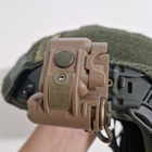 Акумуляторний Ліхтар Helmet Light Set Gen 2 із кріпленням на шолом / Налобний Ліхтарик койот - зображення 3