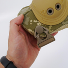 Набор Налокотников с системой быстрого сброса / Защитный ударопрочный Комплект пиксель койот - изображение 5