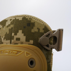 Набор Налокотников с системой быстрого сброса / Защитный ударопрочный Комплект пиксель койот - изображение 6