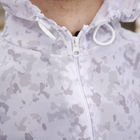 Чоловічий водонепроникний Костюм з чохлом / Щільний дощовий Комплект Куртка + Штани білий камуфляж розмір S/M - зображення 6