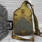 Вместительный однолямный Рюкзак Mil-Tec Assault 36л с системой Molle / Нагрудная Сумка - Слинг койот - изображение 6