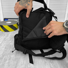 Сумка нагрудная - Слинг 15л с системой Molle / Вместительный однолямный Рюкзак черный - изображение 6
