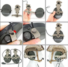 Крепкие Адаптеры для крепления активных наушников SORDIN на шлем олива 10х15 см - изображение 8