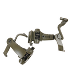 Міцні Адаптери "Чебурашки" для кріплення активних Навушників EARMOR M16C на шолом олива - зображення 4