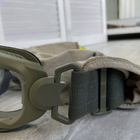 Защитные Очки - Маска "Тревикс" с 3-мя сменными линзами и чехлом в комплекте олива пиксель размер - изображение 4