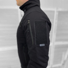 Демисезонная мужская Куртка Logos с липучками под Шевроны / Водонепроницаемый Бомбер рип-стоп черный размер M - изображение 3