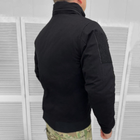 Демисезонная мужская Куртка Logos с липучками под Шевроны / Водонепроницаемый Бомбер рип-стоп черный размер M - изображение 4