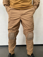 Військові штани з наколінниками ріп-стоп койот XXL - зображення 1