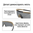 Очки ESS защитные с 3 комплектами линз 3 мм Койот Защитные тактические очки ESS Койот - изображение 5