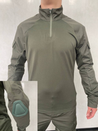 Боевая рубашка олива с налокотниками для НГУ, ВСУ рип-стоп L - изображение 1