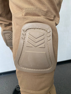 Військові штани з наколінниками ріп-стоп койот M - зображення 9