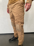Військові штани з наколінниками ріп-стоп койот XXXL - зображення 4