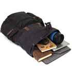 Рюкзак туристический текстильный унисекс Vintage Черный (221475) - изображение 5