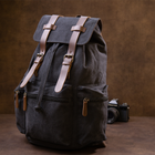 Рюкзак туристический текстильный унисекс Vintage Черный (221475) - изображение 6