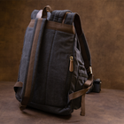 Рюкзак туристический текстильный унисекс Vintage Черный (221475) - изображение 8