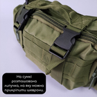Міцна тактична сумка через плече чоловіча жіноча сумка військова через плече Олива TACTICAL PRO (ZK-12) - зображення 6