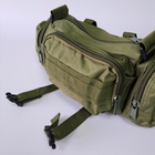 Прочная тактическая сумка через плечо мужская женская сумка военная через плечо Олива TACTICAL PRO (ZK-12) - изображение 9