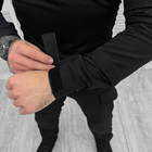 Чоловічий Костюм з кишенями під Наколінники та Налокітники / Форма Убакс + Штани чорна розмір XL - зображення 6