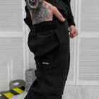 Чоловічий Костюм з кишенями під Наколінники та Налокітники / Форма Убакс + Штани чорна розмір XL - зображення 7