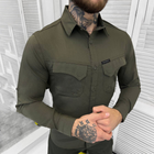 Мужская крепкая Рубашка Combat RipStop на пуговицах с карманами олива размер S - изображение 1