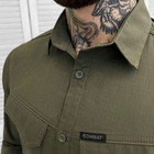 Мужская крепкая Рубашка Combat RipStop на пуговицах с карманами олива размер S - изображение 5